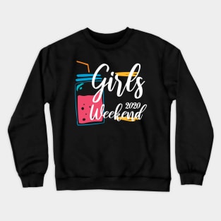 Girls Trip Cute Girls Weekend 2020 Mask Girls Trip 2020 Mask girls weekend trips Crewneck Sweatshirt